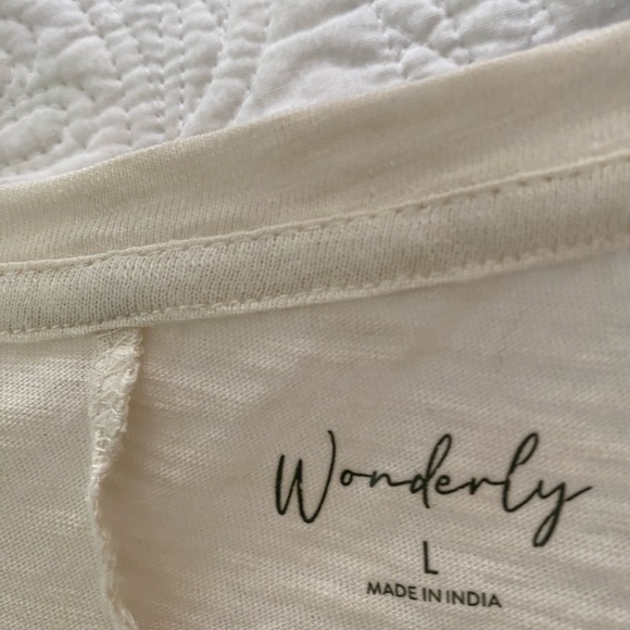Wonderly Beige long sleeve jersey size large - Picture 4 of 5